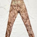 Lululemon NWT  Align Crop 23" Shine - Diamond Dye Misty Shell Cacao Dot Foil - 2 Photo 8