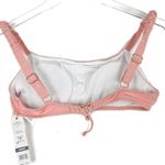 NWT Sundazed Ledia Metallic Shirred Bikini Top Rosegold Pink Size 34B/C Cup NEW Photo 5