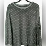 Ralph Lauren Lauren Black Long Sleeved Sweater White Polka Dots Large Classic Photo 2