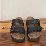 Birkenstock Papillio by  Arizona Flex Black Platform Slide Sandals EU 39/ US 8 Photo 3