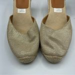 Kanna Gold Platform Espadrille Wedges Sandals Womens 11 Beachy Resort Vacation Tan Photo 2