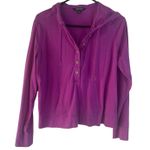 Ralph Lauren Lauren Women's Size Large Purple Pink Half Button Light Sweater Photo 0