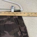 Athleta Camo Farallon Shorts Womens 4 Gray Black Camouflage Drawstring Cotton Photo 4