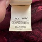 Vintage Y2K Sophia by Delicates Satin Belted Robe Floral Jacquard Burgundy L Red Size L Photo 5