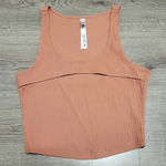 Victoria's Secret Victoria Sport Cutout Crop Tank Top Size Small Dark Coral Photo 0