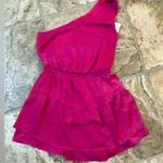 Steve Madden Raspberry On Point One Shoulder Mini Dress Photo 4