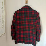 Pendleton Vintage 60 70s  Wool Plaid Hunting Shirt Jacket Medium Blazer Red Black Photo 3