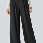 Halara  Flex High Waisted Side Pocket Wide Leg Waffle Work Pant L NWT Photo 2