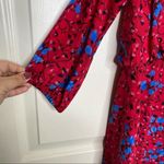 Saloni Lexie Silk Midi Dress in Scarlet Posey Size 2 Photo 5