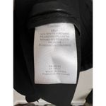 Tibi  Black Faux Leather Long Sleeve Belted Midi Dress Size 10 Photo 9