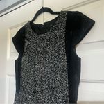 J.Crew Black White Tweed Lace Cap Sleeve Contrast Sheath Dress Wool Blend Size 2 Photo 3