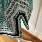 Talbots Cotton Tunic Shirt Popover Turquoise White Sz M Petite Beach Resort Photo 3