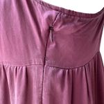 Free People  Babydoll Silk Midi Dress in Eggplant Photo 9