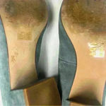 Madewell  The Raquel Suede Heel Pump Blue Green Size 7 Photo 7