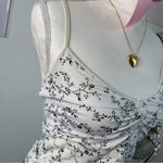 The Limited 2000 Y2k  Floral Black White Cami Top Womens Size Medium‎ Photo 2