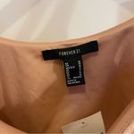 Forever 21 NWT Ribbed Peach Corset Tank Top With Tie Front Detail Size Medium Photo 2