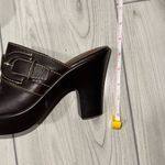 Tommy Hilfiger Millie clog heels brown buckle size 8 Barely worn. In great con Photo 8