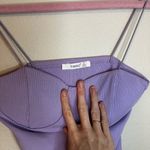Timing  Lavender Ribbed Bodysuit Photo 3