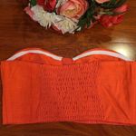 Bar III Orange Strapless Tube Top Size Small Photo 1