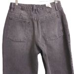 Good American  90s Duster Straight Leg Jeans Charcoal Black Faded Denim 10/30 New Photo 5