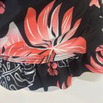 Women's Floral Swim Dress With Bikini Bottoms Halter Swimsuit M Medium NWOT Black Photo 3