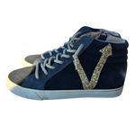 Vintage Havana Vintage Lockwood High Top Havana's Black Suede with Gold Sequin "V" Size 8.5 Photo 5