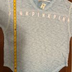 NWT Women’s VICTORIA’S SECRET PINK Pullover Top Sz M Beautiful Blue V Photo 5