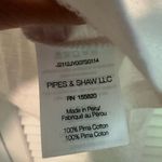 Veronica Beard  Osage Pima cotton blouse size large EUC white Photo 4