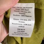 Hemant and Nandita  Yellow Silk Metallic One Shoulder Mini Dress Size M Photo 6