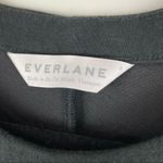 Everlane Sz Small Black Scuba Short Sleeve Boxy Sweatshirt Lagenlook Photo 5