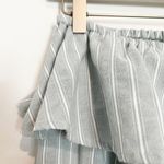 Revolve The Fifth Label Pixel One Shoulder Striped Ruffle Cropped Top  Size Small Photo 2