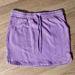 Maurice's Women’s Small pull on mini skirt drawstring light pink/purple color Photo 0