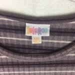 LuLaRoe Carly Ribbed Striped Short Sleeve Dress Photo 3