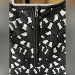 Milly  Black and White Sleeveless Top Photo 3