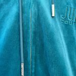 Juicy Couture Classic Velour Hoodie Sapphire Wave Size Large Photo 6