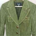 Dolce & Gabbana  Vintage Green Corduroy Blazer Jacket 28/42 Metal Buttons Photo 1