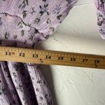 Reborn J Size Large Purple Floral Cottage Smocked Babydoll Milkmaid Midi Dress Photo 7