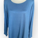 Natori  Relaxed Fit Teal long Sleeve Top Photo 0