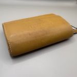Coach VTG  Leatherware Wallet Cardholder Tan Zip Trifold Carabiner  Y2K Photo 5