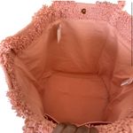 Anthropologie Pink Textured Trellis Tote NWT Photo 4