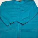 Cable & Gauge  Turquoise Cardigan Photo 12