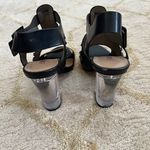 JustFab Studded Black And Nude Acrylic Heels Photo 2