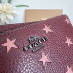 Coach NWT Boxed Corner Zip Wristlet With Star Print And Charms Photo 6