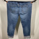 Indigo Blue  Denim Distressed Jeans in Large Photo 3