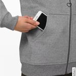 Lululemon -all yours zip hoodie- heathered core medium grey- small Photo 3