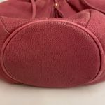 Vintage Valley Girl Pink Leather Clam Shell Crossbdy Bag A27 Photo 6