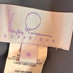 Hayley Paige Occasions  #5602 Grey Lace Strapless Chiffon Bridesmaid Dress Size 4 Photo 5