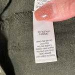 Athleta  Wanderabout 100% Linen Olive Green Utility Tunic Length Zip Vest S Photo 10