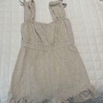 Linen Romper Tan Photo 0