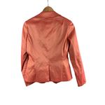 Colleen Lopez XS Coral Blazer Jacket With Ruffle Detail Red Photo 1